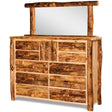 10 Drawer 1 Door Dresser with Mirror - Aspen