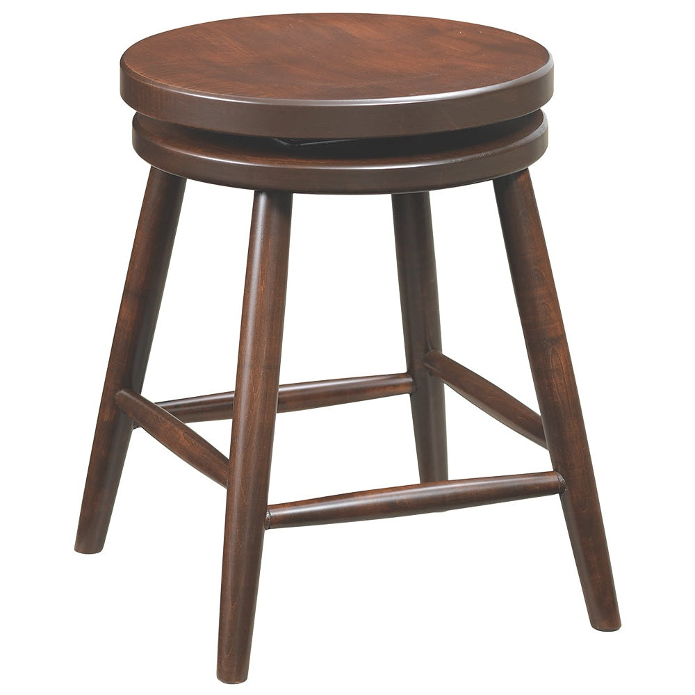 18" Swivel Bar Stool With Plain Leg