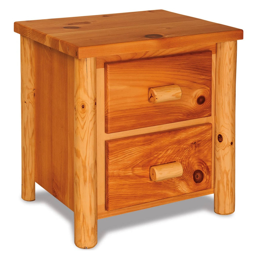 2 Drawer Nightstand - Plain Pine