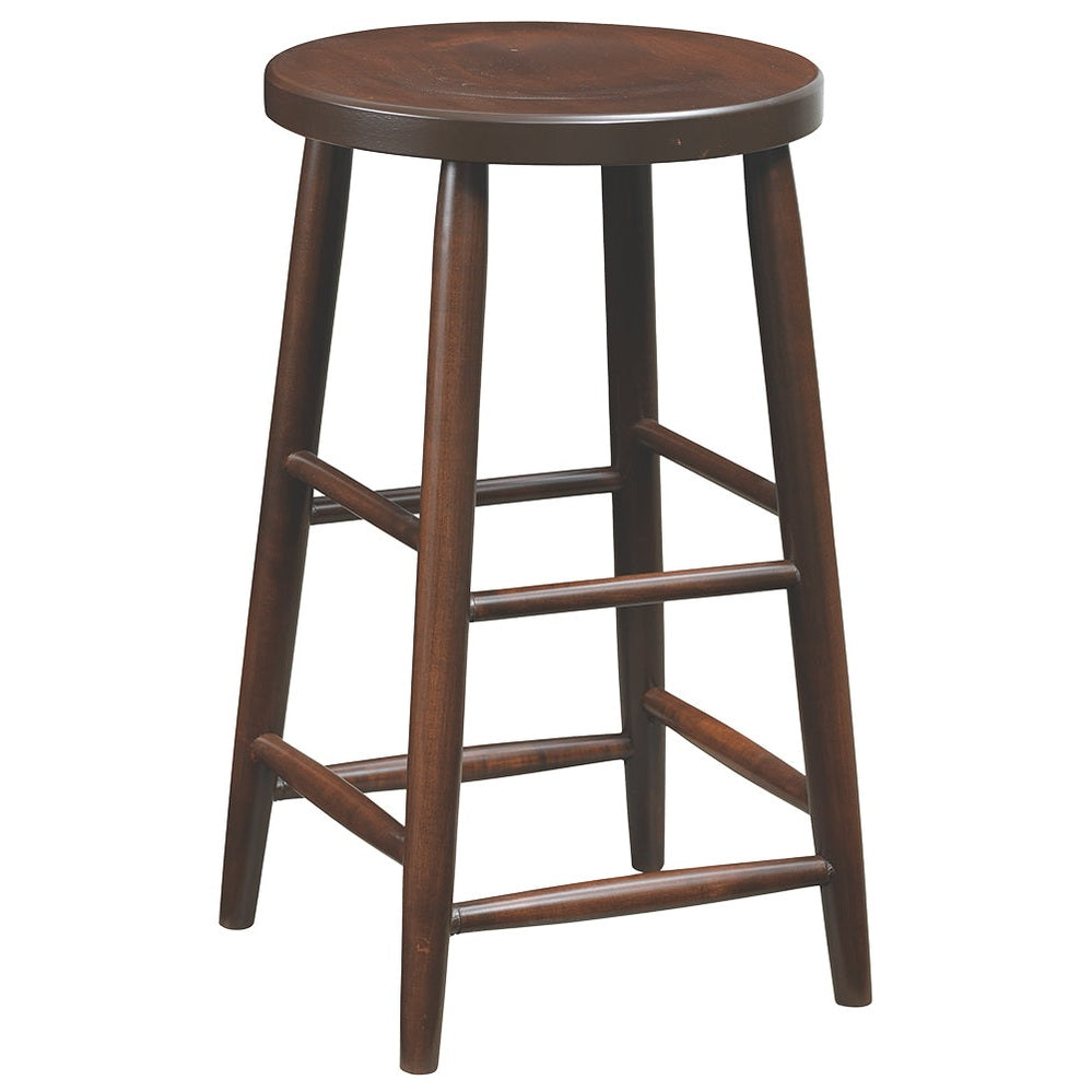 24" Bar Stool With Plain Leg