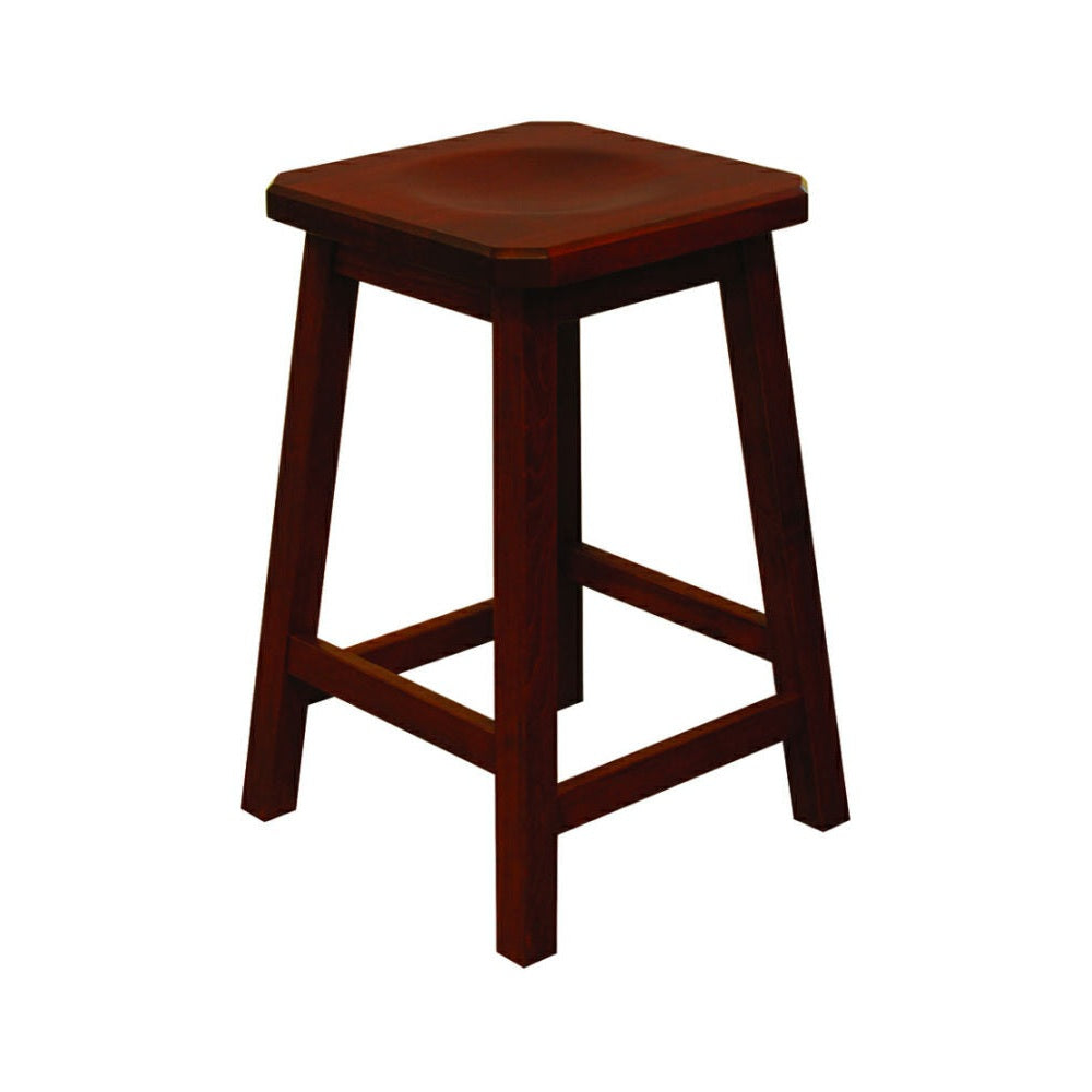 24" Mission Bar Stool with Clipped Corners
