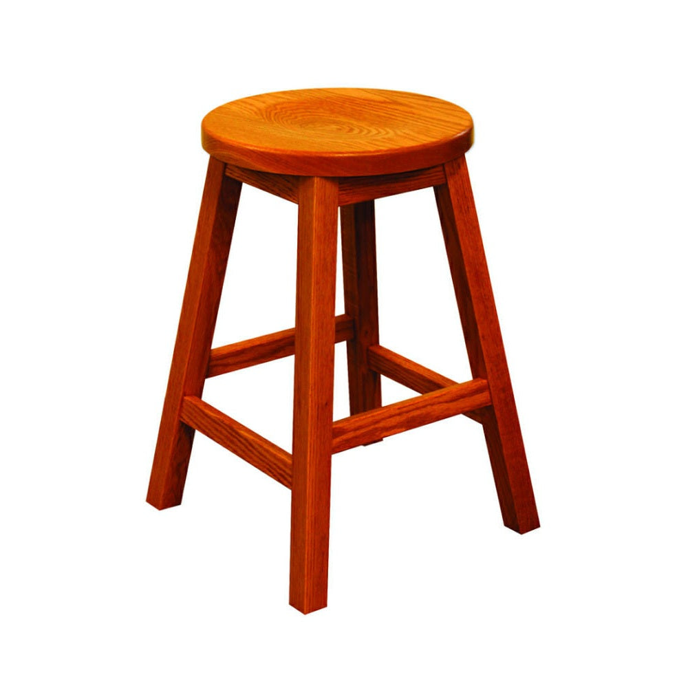24" Mission Bar Stool with Round Seat