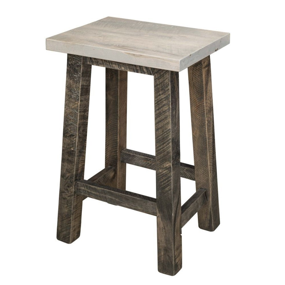 24" Roughcut Maplewood Bar Stool