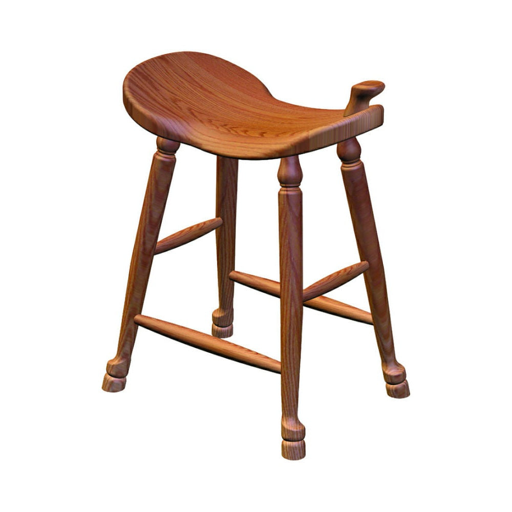 24" Western Saddle Bar Stool