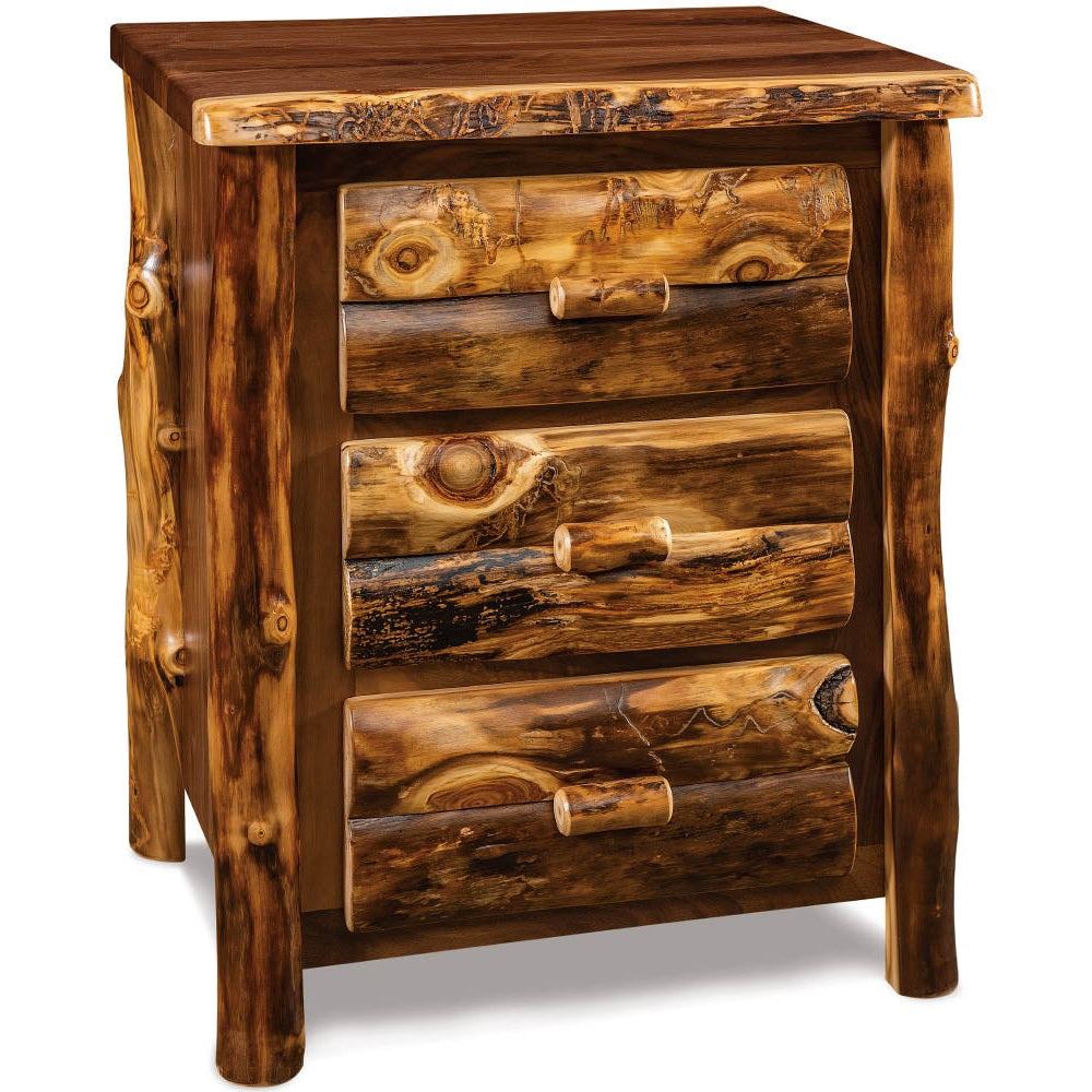 3 Drawer Nightstand - Aspen Walnut