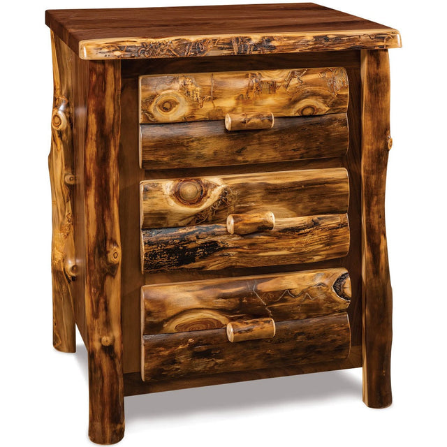 3 Drawer Nightstand - Aspen Walnut