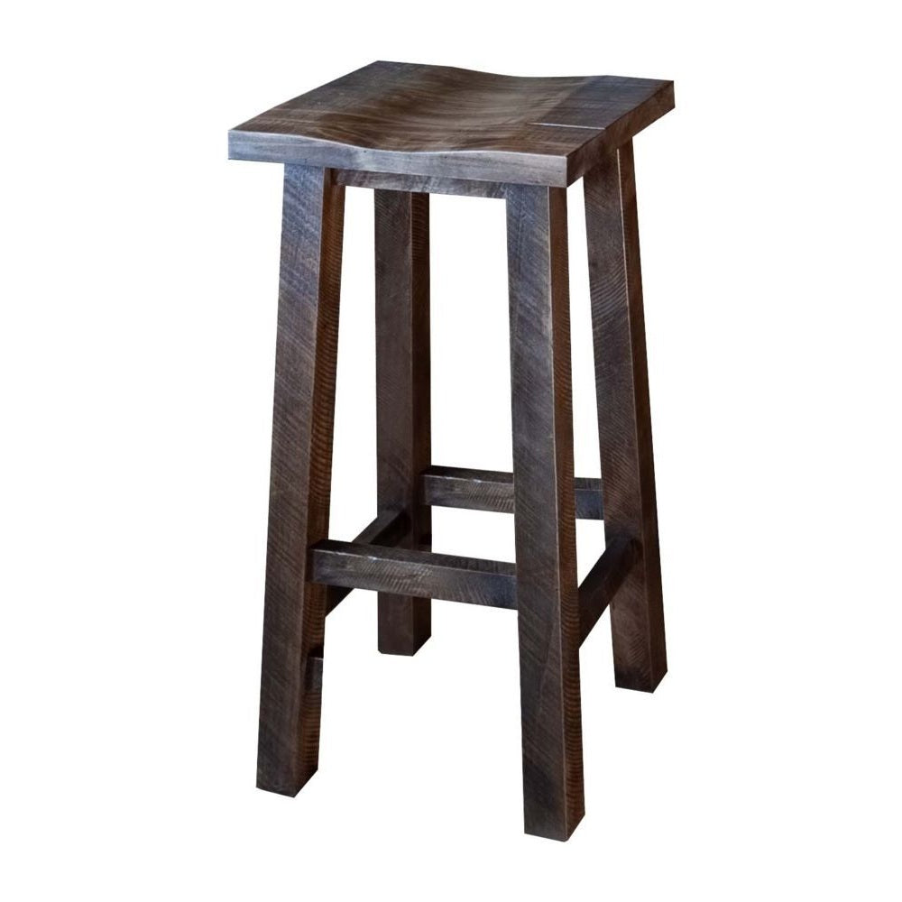 30" Rough Cut Maplewood Bar Stool