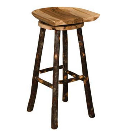 30" Saddle Bar Stool With Swivel Seat
