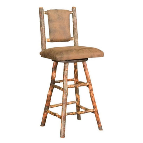 30" Westville Bar Stool With Fabric Back