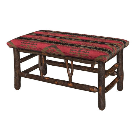 36" Bench With Fabric Seat