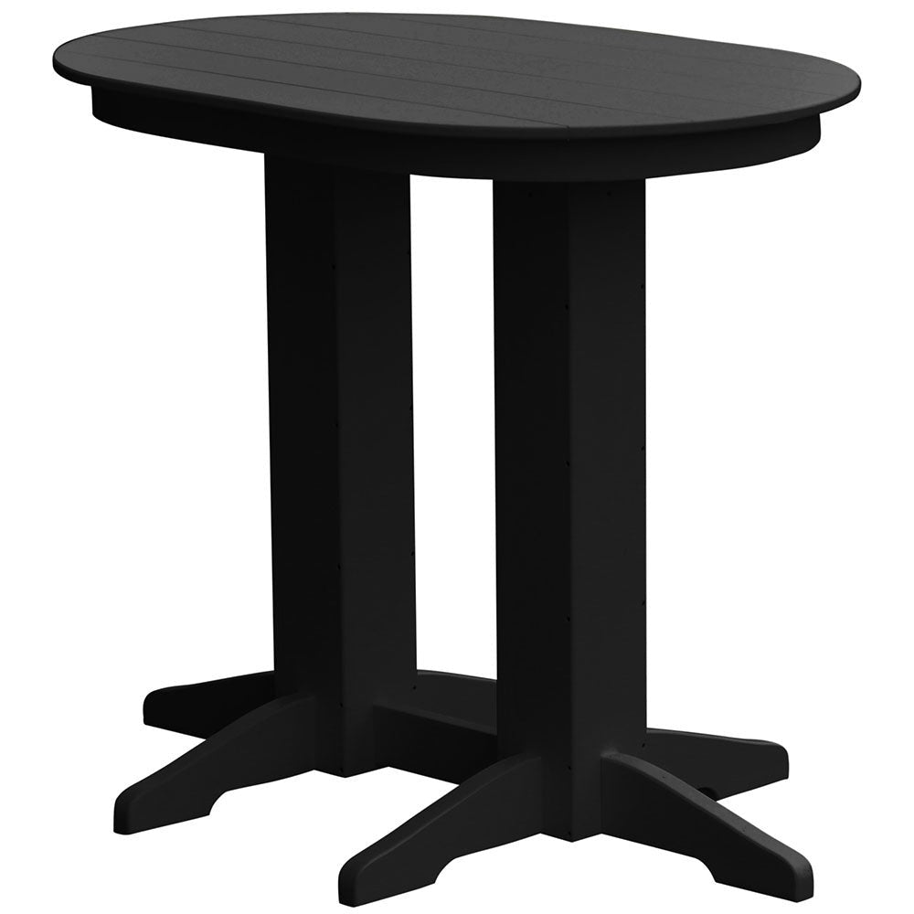 4' Oval Bar Height Table