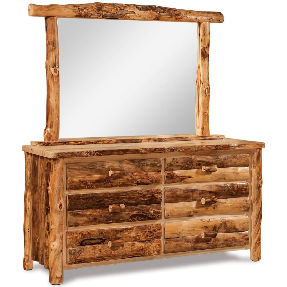 6 Drawer Dresser with Mirror - Aspen