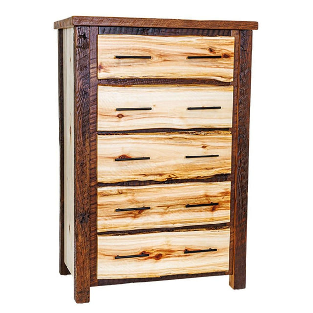 Aspen/Barnwood 5 Drawer Chest