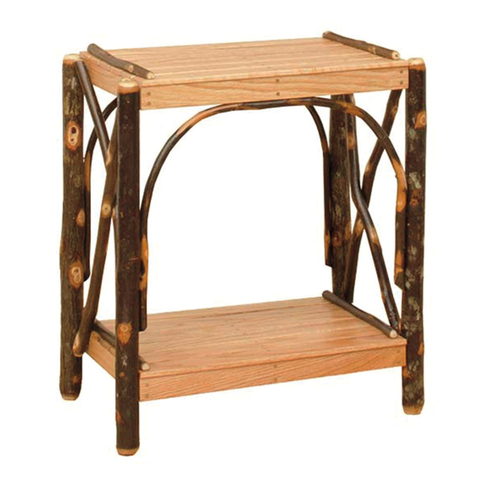 2 Tier End Table - Natural Legs