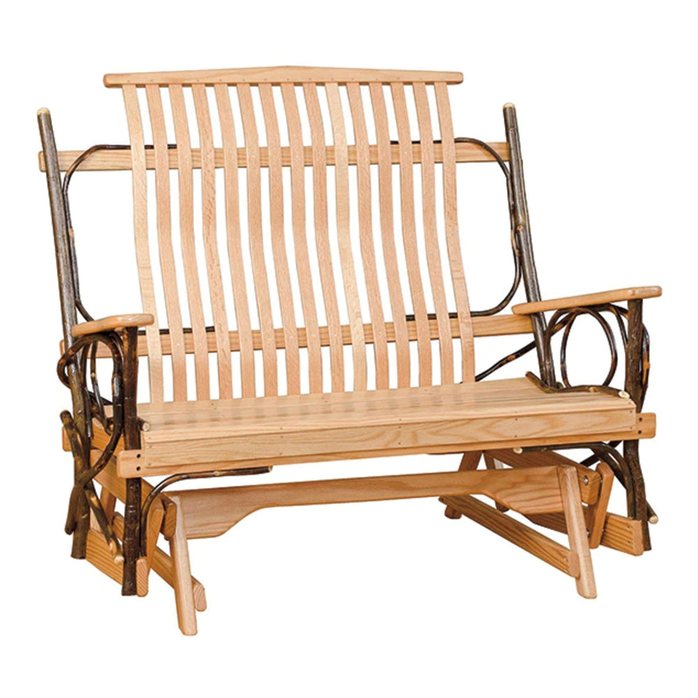 Double Glider with Oak Arms