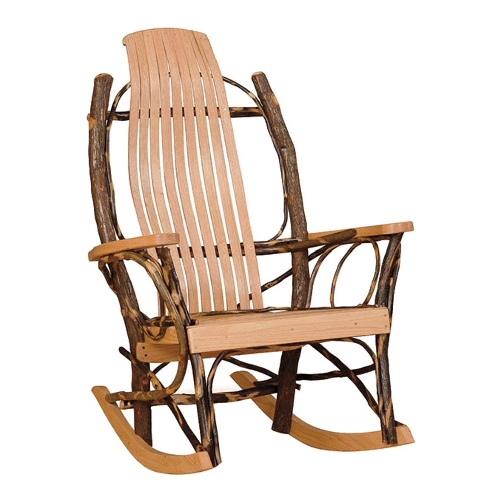 9 Slat Hickory Rocker