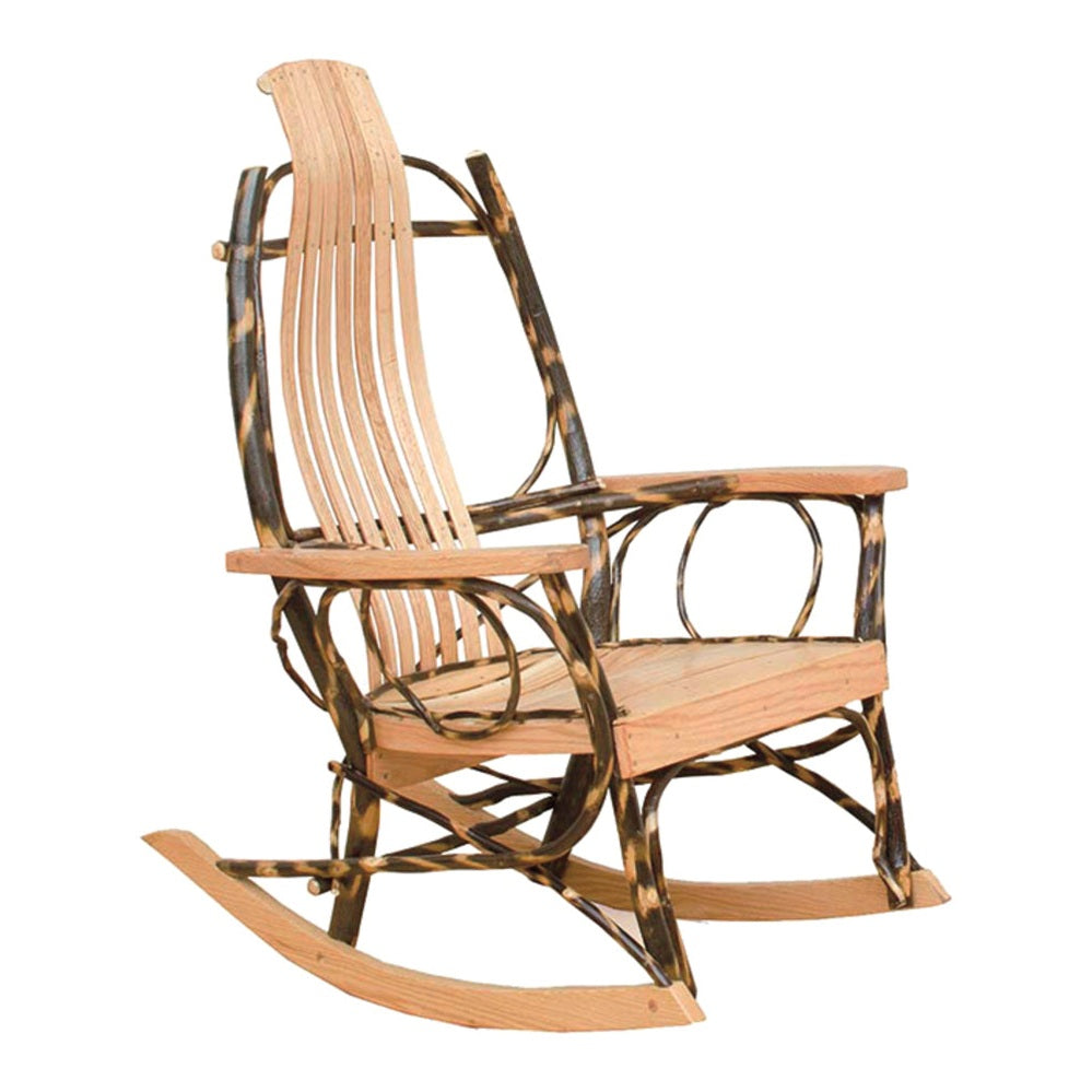 Flat Arm Hickory Rocker