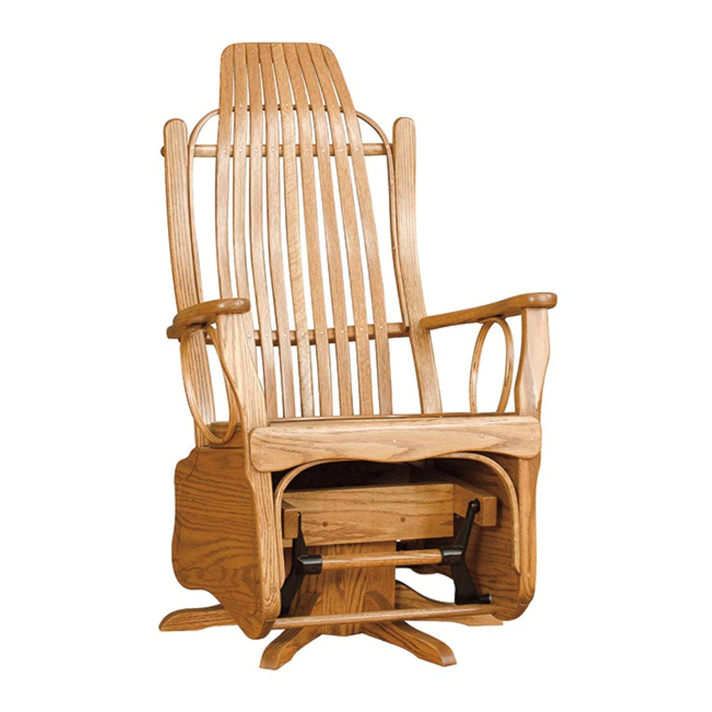 Bent Oak Swivel Glider