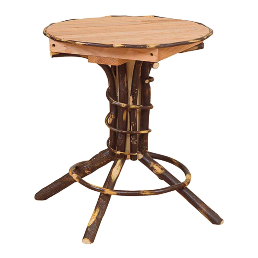 Round End Table with Pedestal