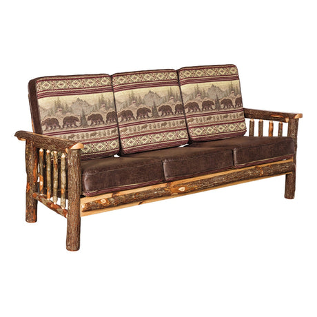 Sofa with Wood Arms