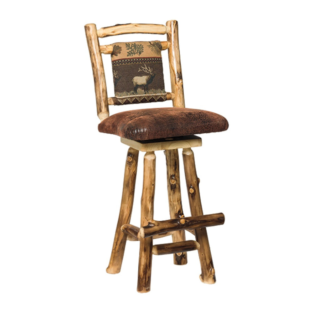Colorado Aspen Padded Back & Seat Barstool