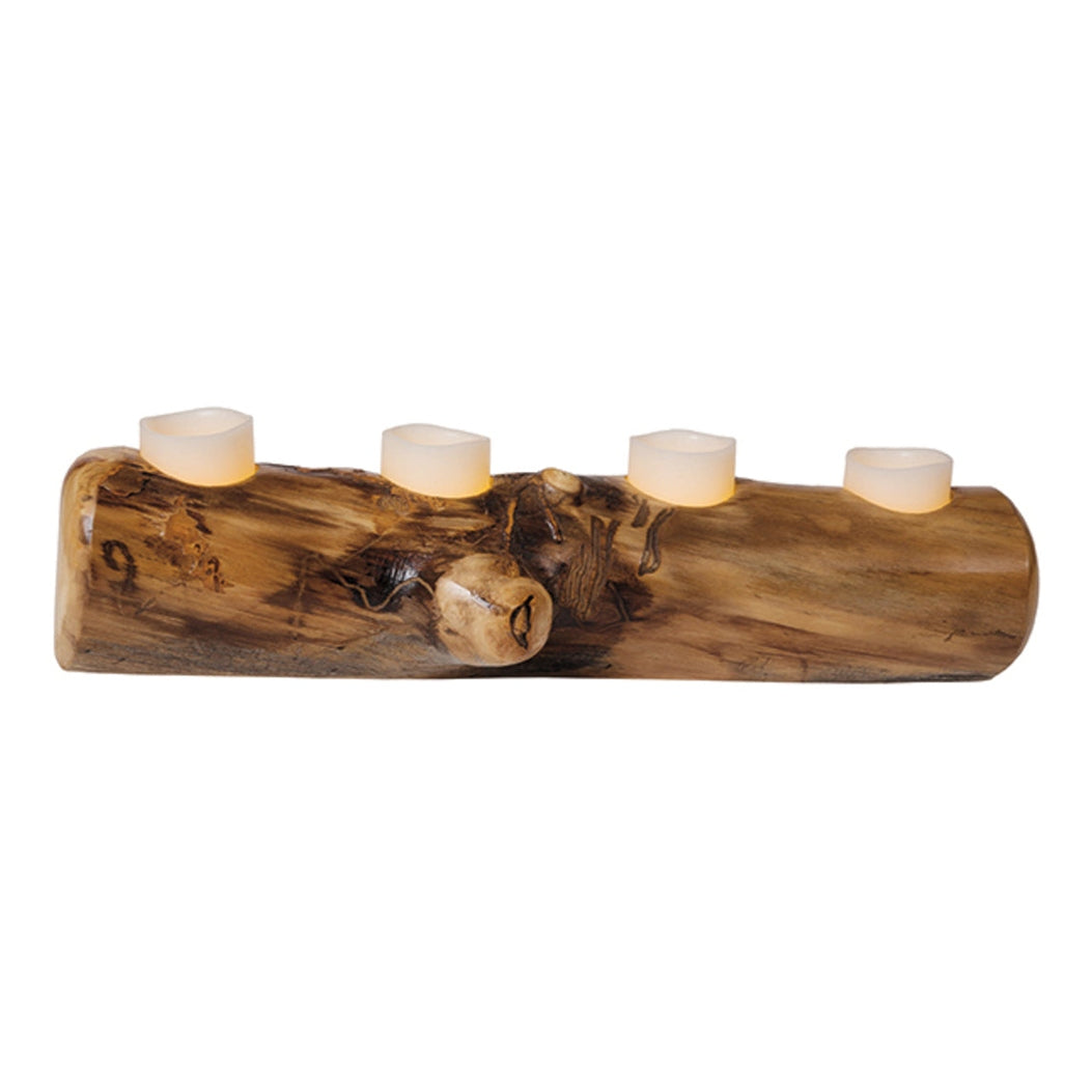 Colorado Aspen Log Candle Holder