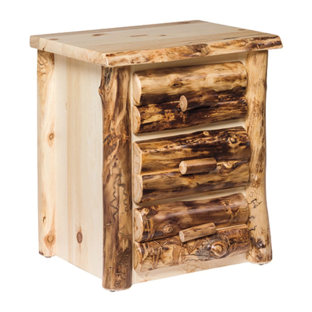 Colorado Aspen 3 Drawer Nightstand