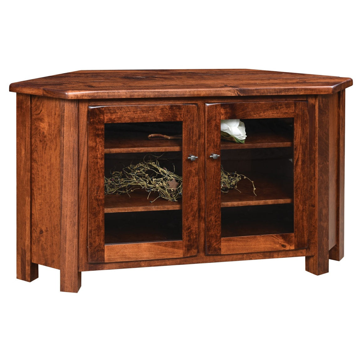 Barn Floor Corner TV Stand