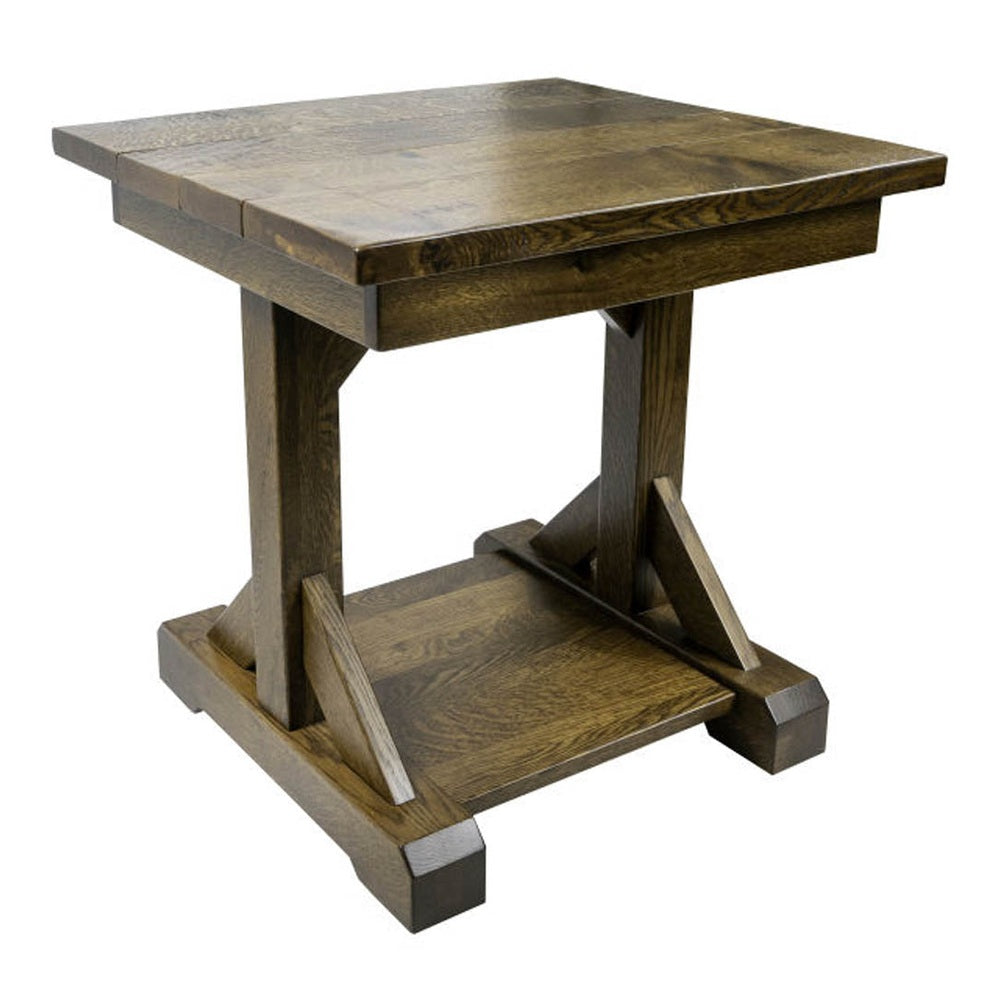 Barn Floor Plank End Table
