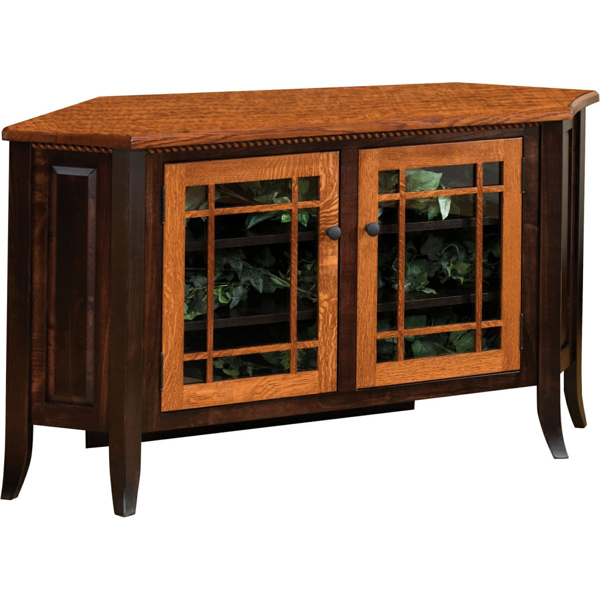 Bunker Hill 2-Tone Corner TV Stand