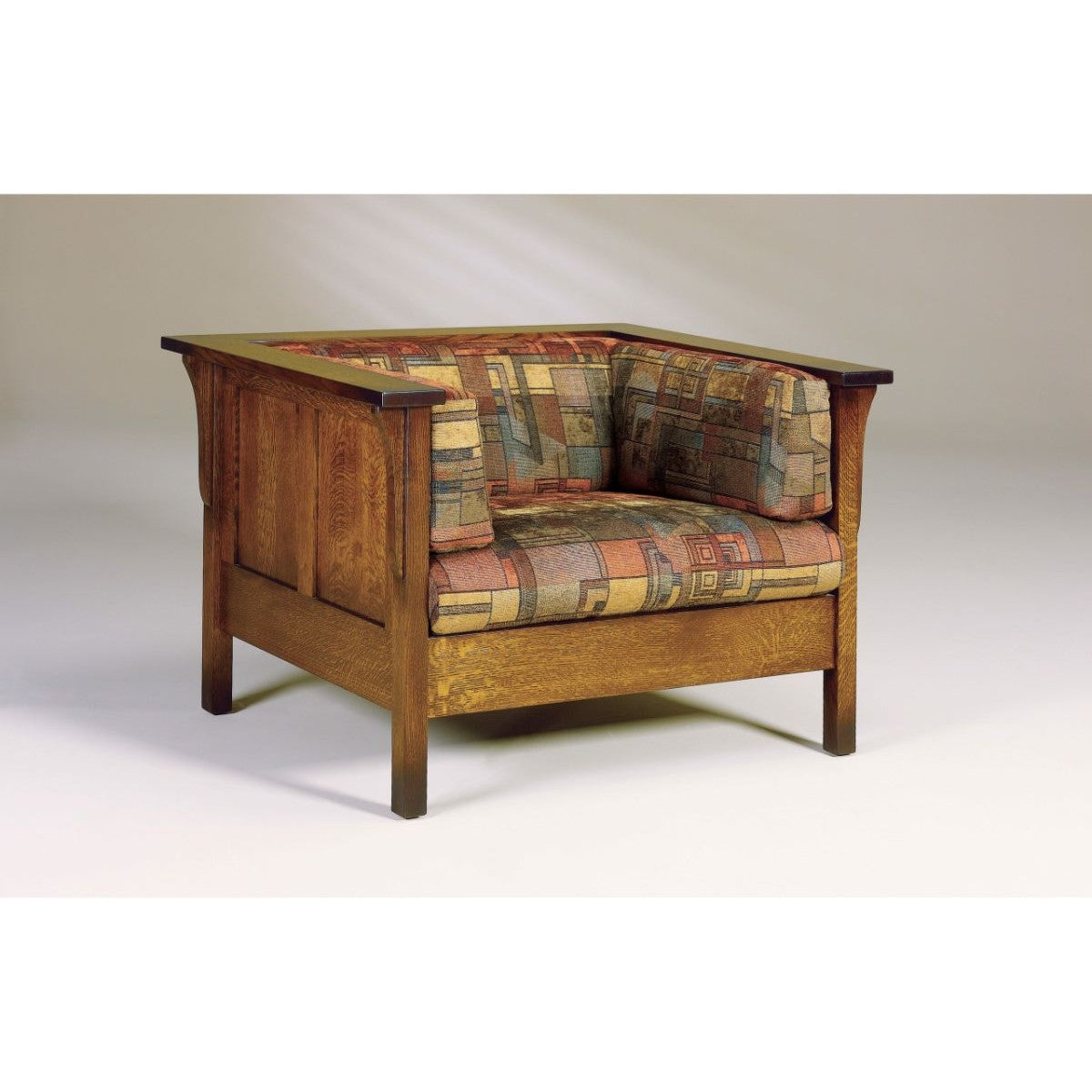 Cubic Panel Chair W/ Footstool