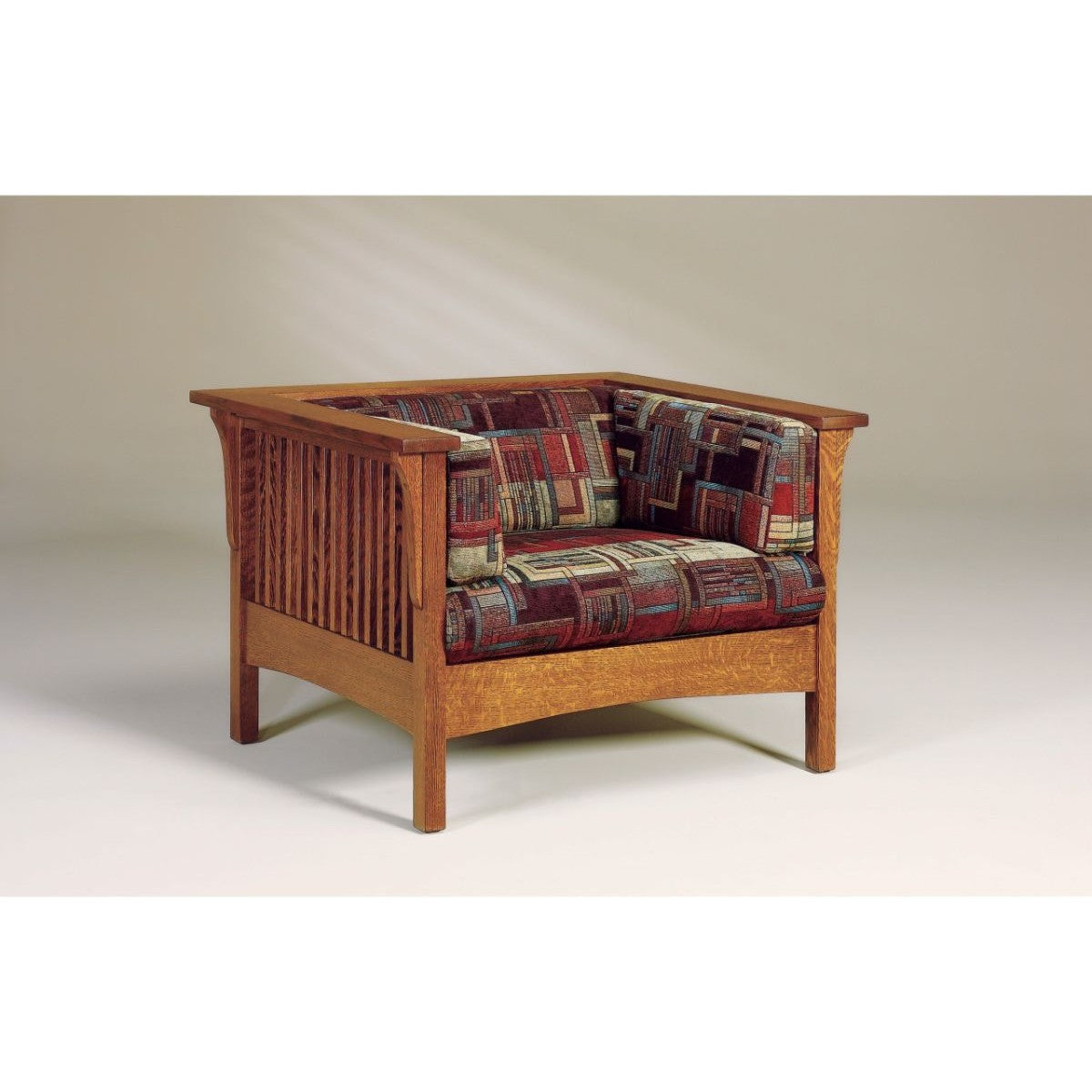 Cubic Slat Chair W/ Footstool