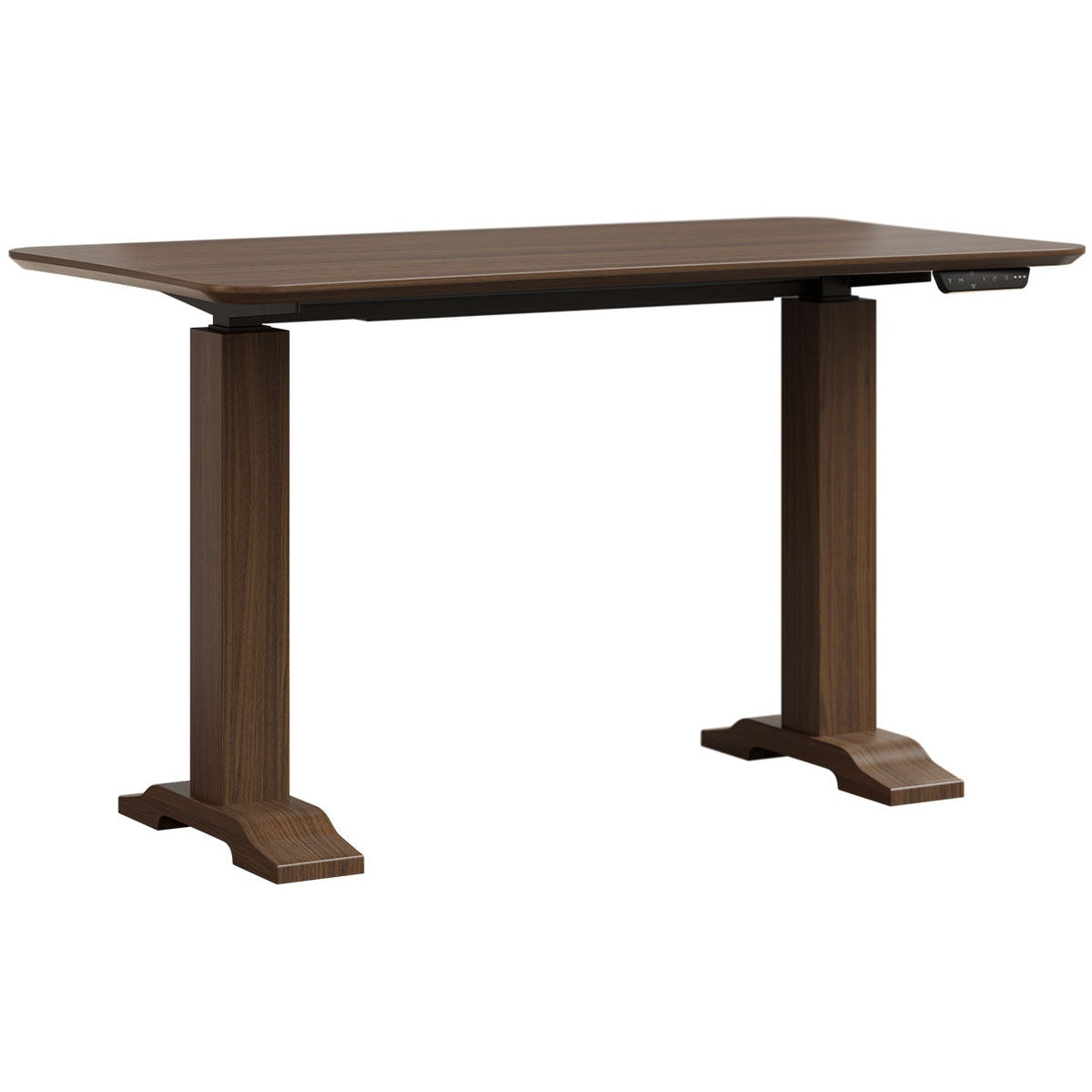 Dawsyn Adjustable Desk With Wood Base