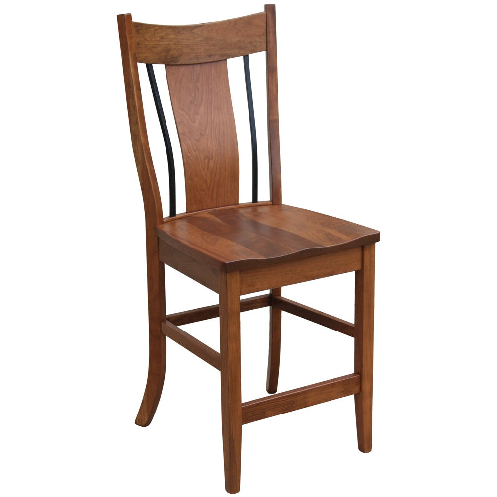 Eagle 24" Bar Chair With Wrought Iron