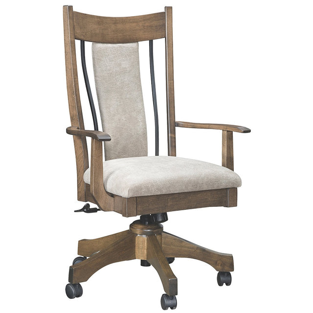 Eagle Desk Chair With Wrought Iron