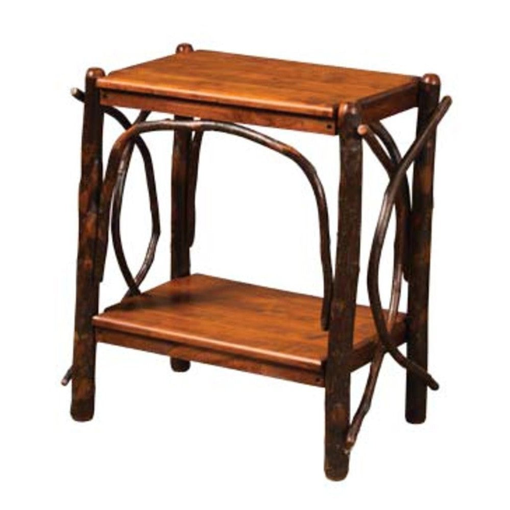 End Table With Solid Shelves