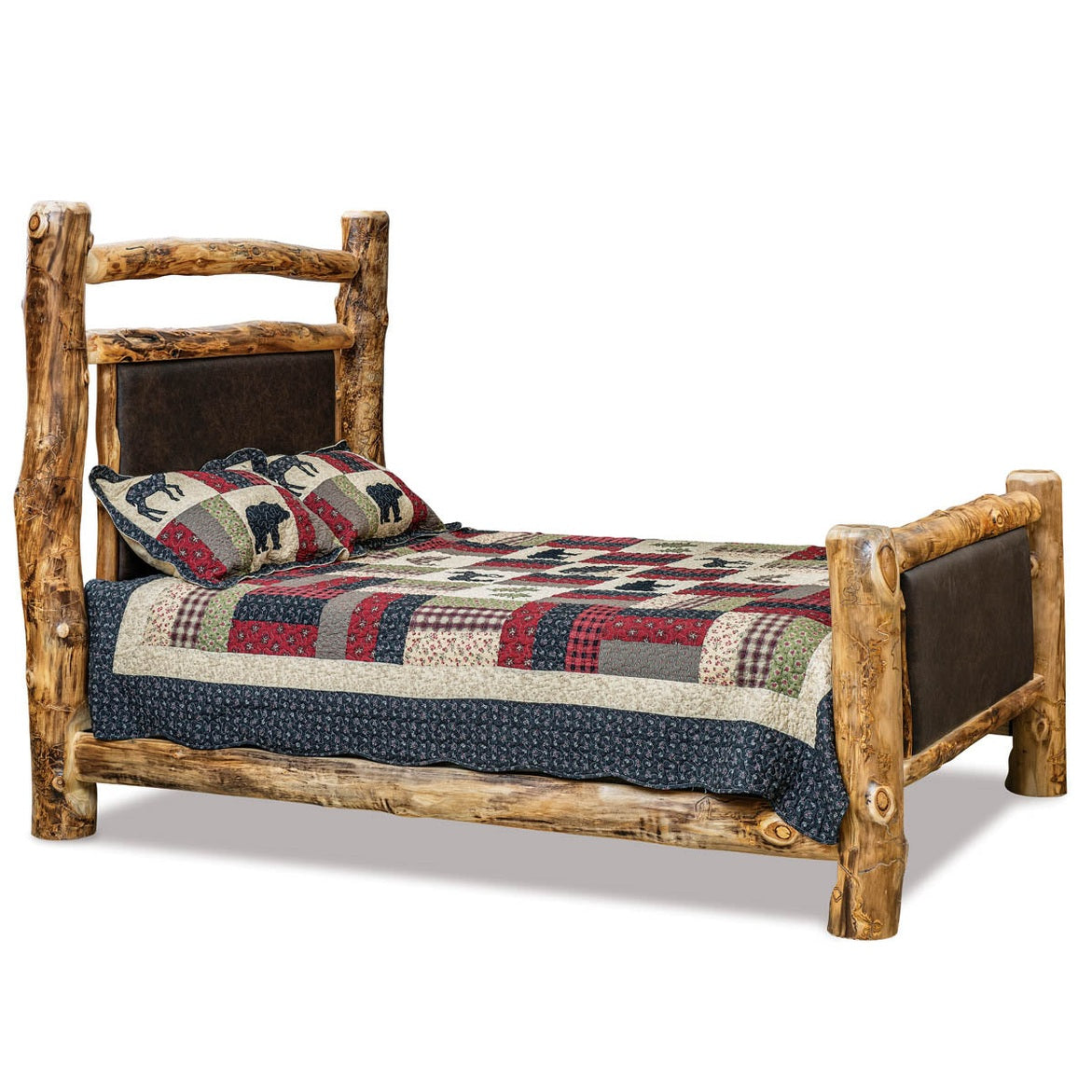 Extra Rail Panel Aspen Bed - Leather