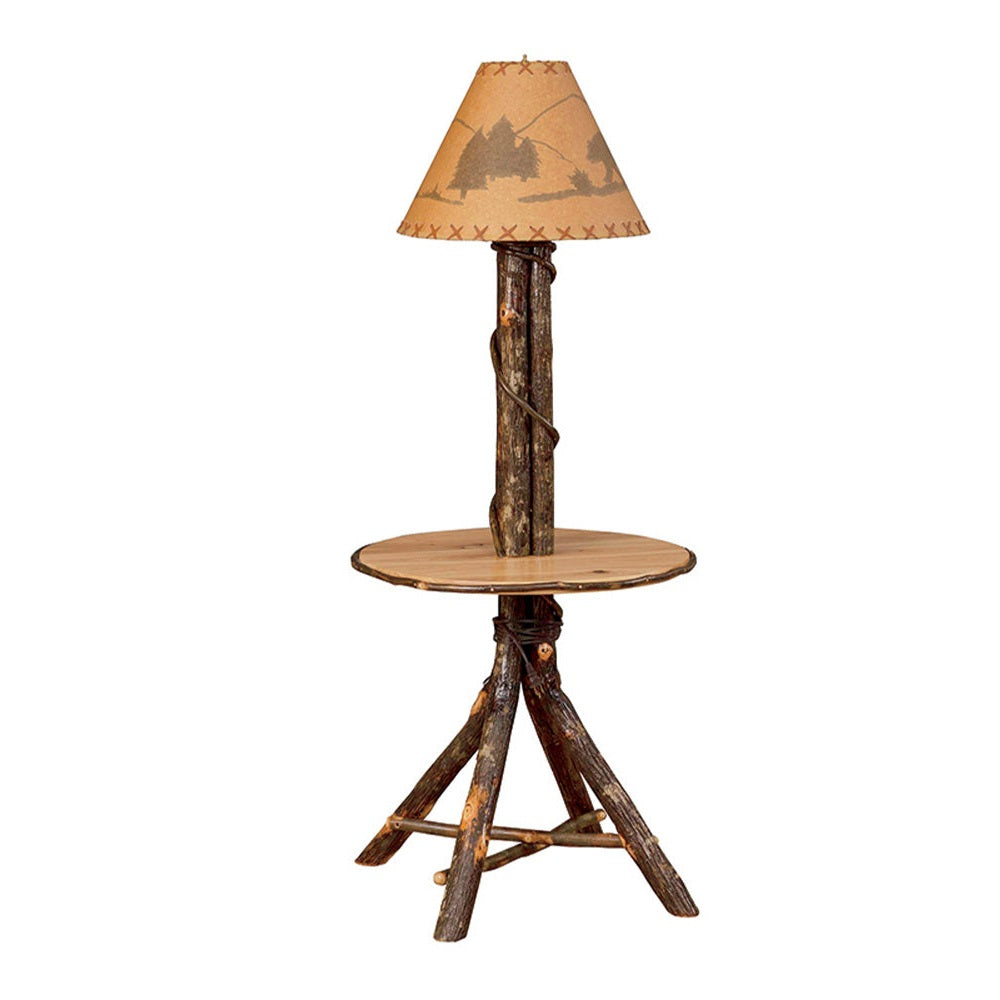 Round Table with Lamp