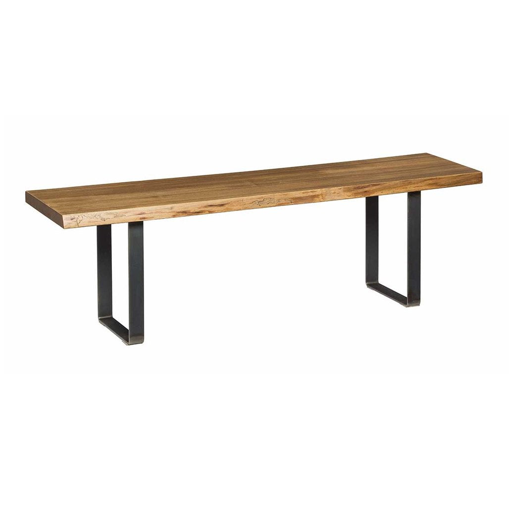 Live Edge Bench with U Base