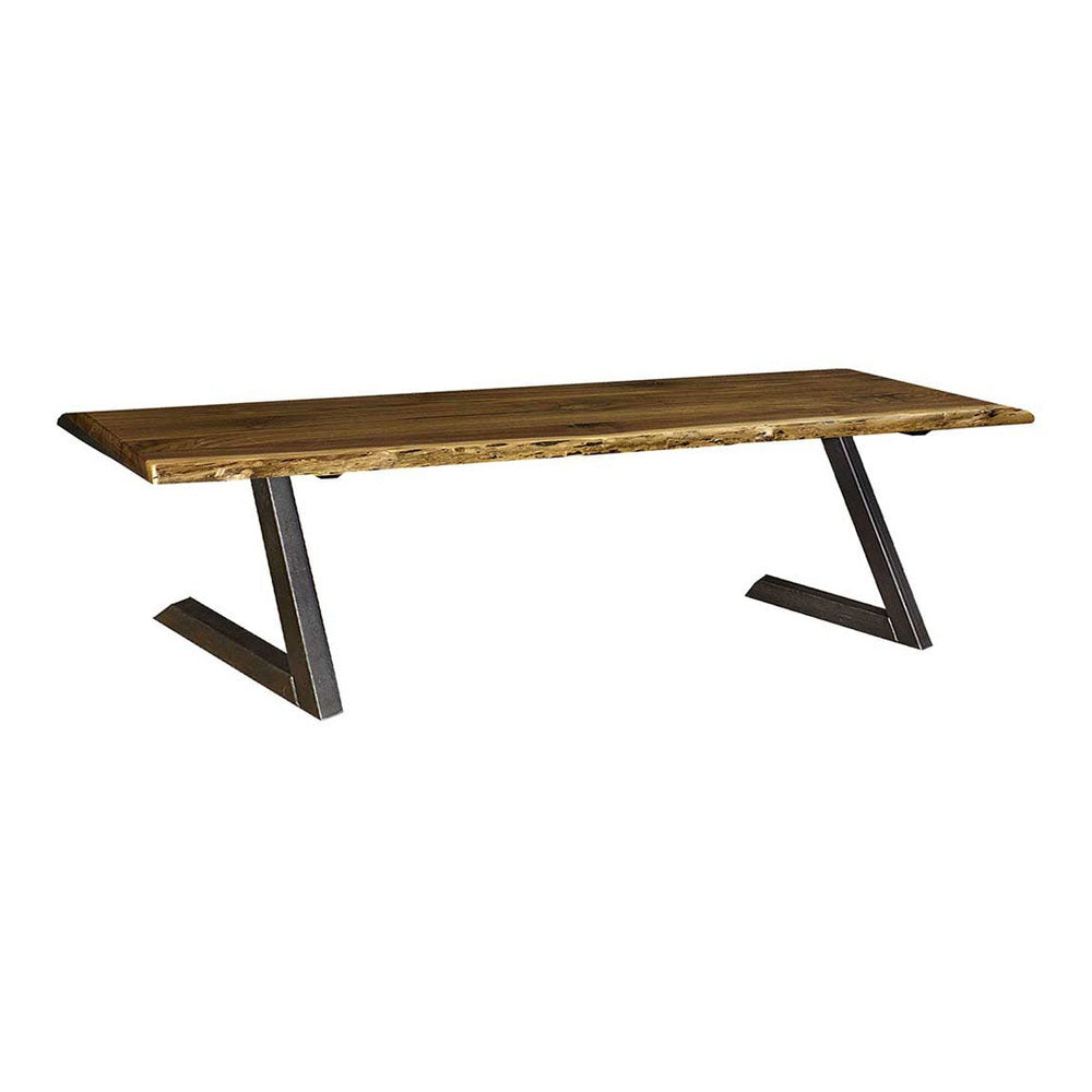 Live Edge Bench with Z Base