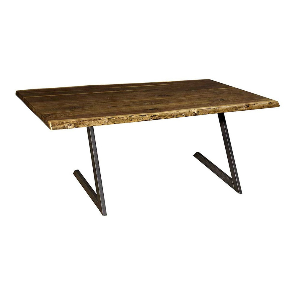 Live Edge Dining Table with Z Base