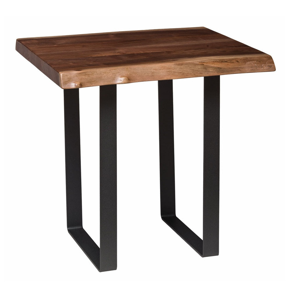 Live Edge End Table with U Base