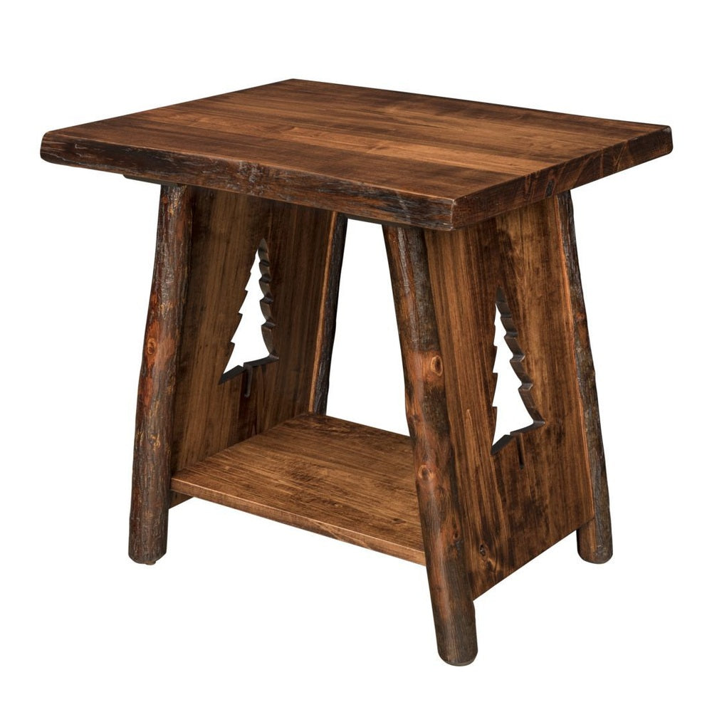 Lone Spruce Live Edge End Table