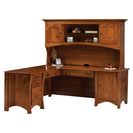 Master L Desk with Hutch