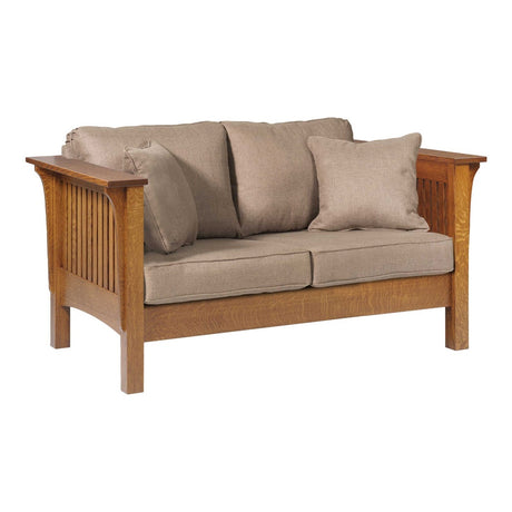 Mission Love Seat With Reversible Cushions