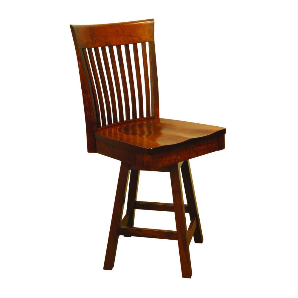 OW Shaker Bent Paddle 24" Swivel Bar Chair