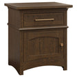 Old World 1 Door 1 Drawer Nightstand