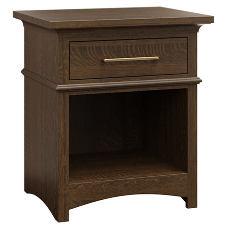 Old World 1 Drawer Open Nightstand