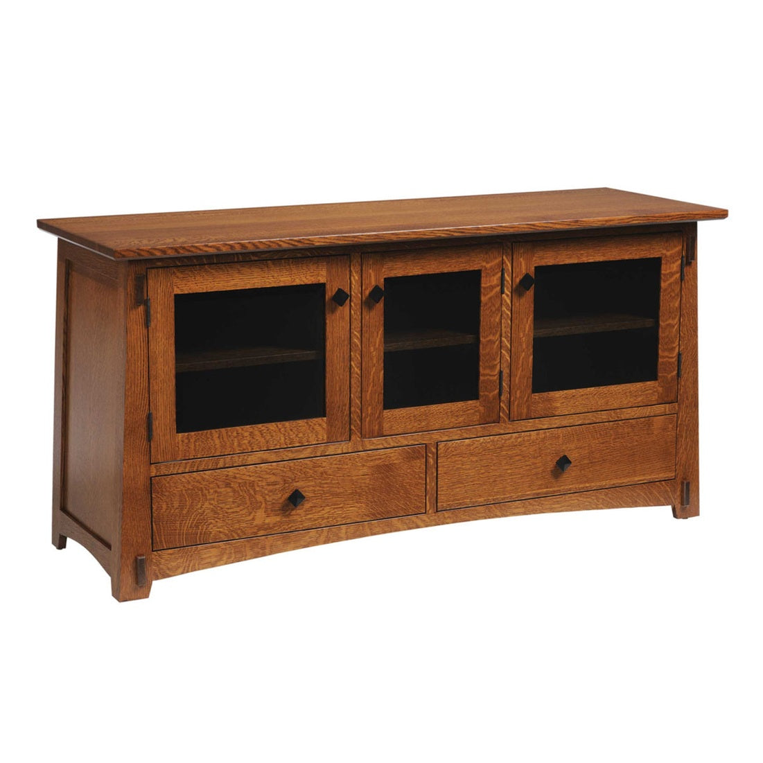 Olde Shaker 60" TV Stand With Glass Doors