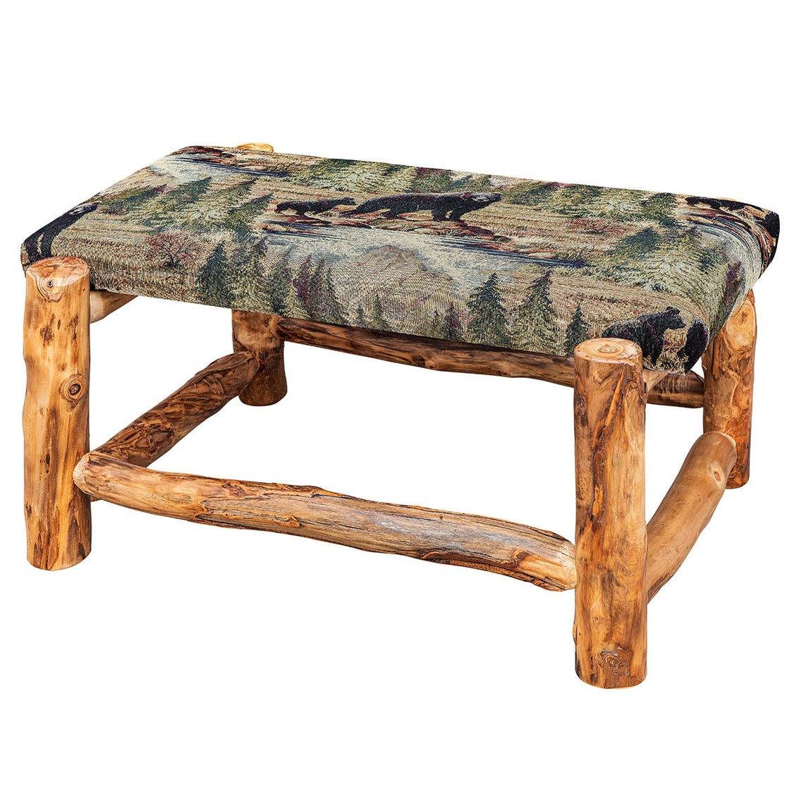 Ottoman with Bradley Fabric